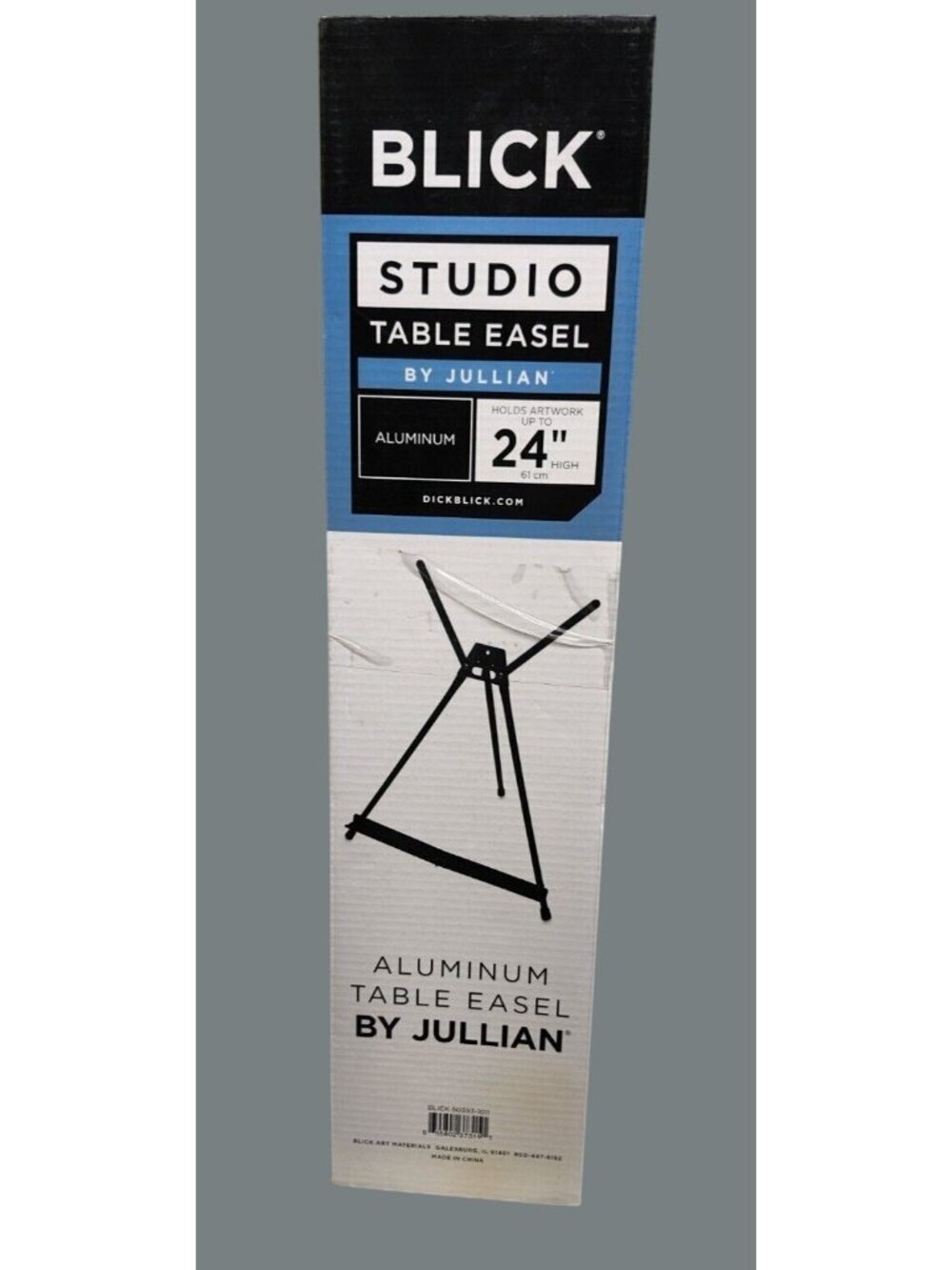 NIB Table Easel Blick Studio by Jullian Expandable Adjustable Aluminum Black